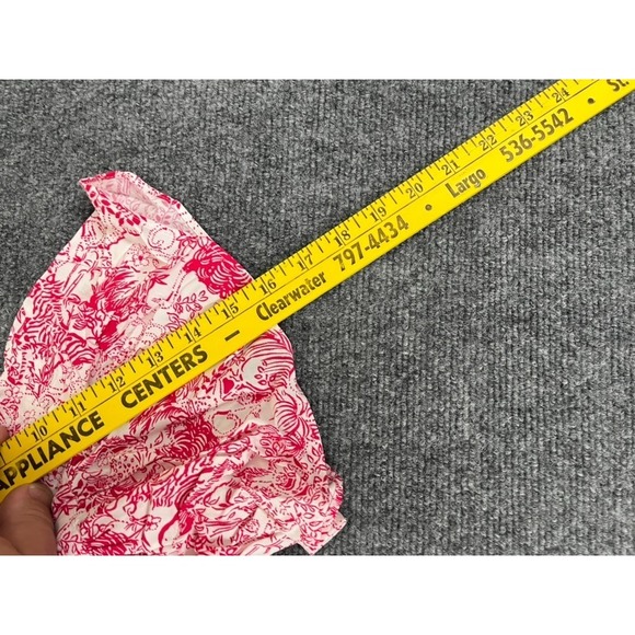 Lilly Pulitzer Raspberry Rouge Animal Magnetism Dress 3/4 Sleeve Rayon Size‎ 0 - Picture 9 of 10